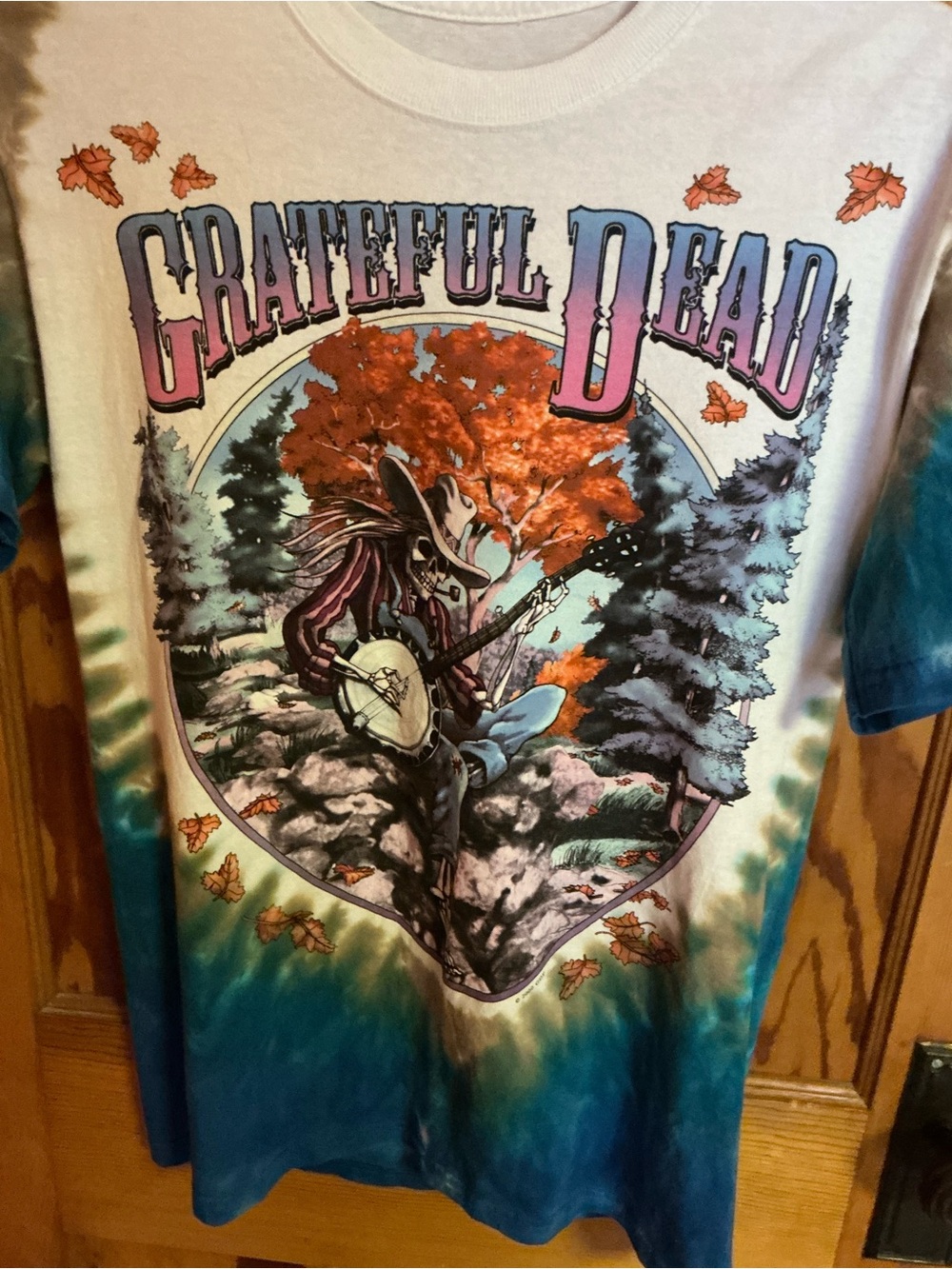 Liquid Blue Grateful Dead Harvester Tie Dye T Shirt Medium Fall Autumn Deadhead - Picture 4 of 9